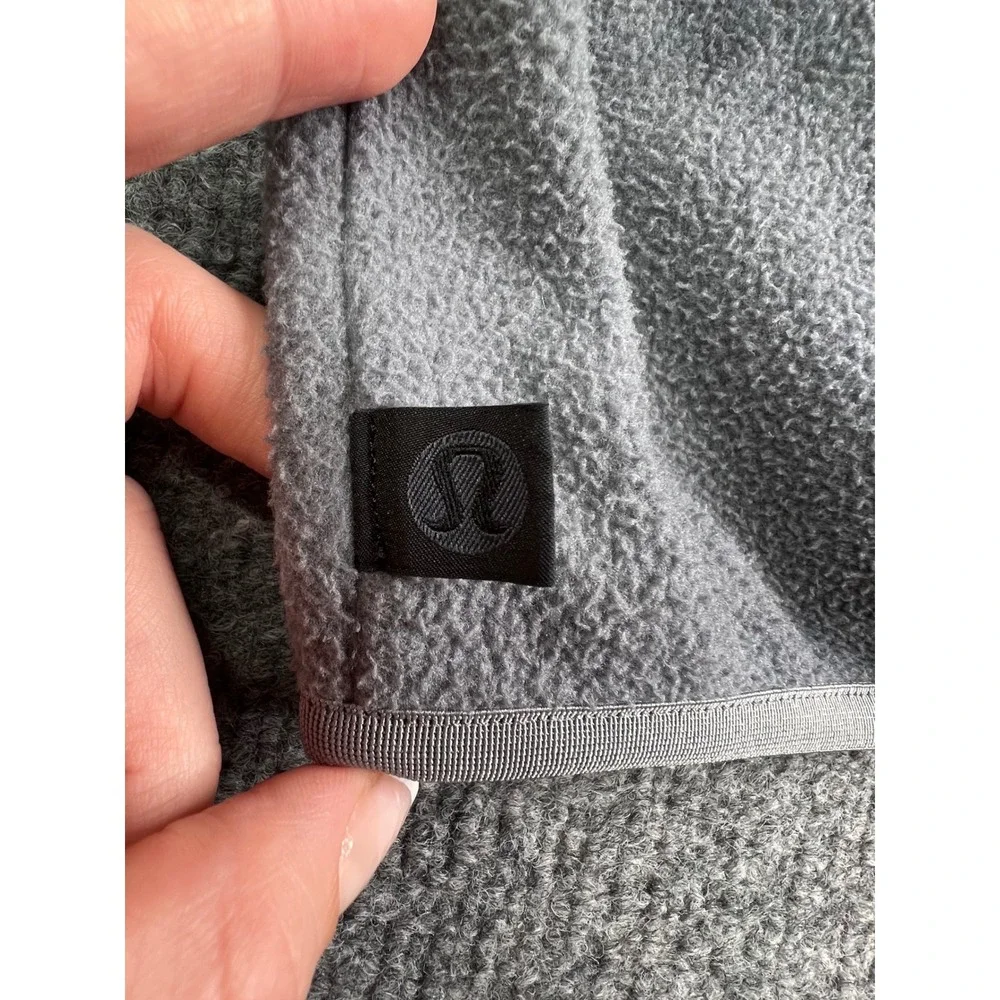 Lululemon Fleece Crewneck Sweatshirt Men's XL Grey Tie Dye Asphalt Pullover